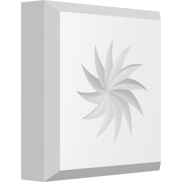 Ekena Millwork Standard Sedgwick Spiral Rosette With Beveled Edge, 4"W x 4"H x 1"P ROSP040X040X100SDG13 - main